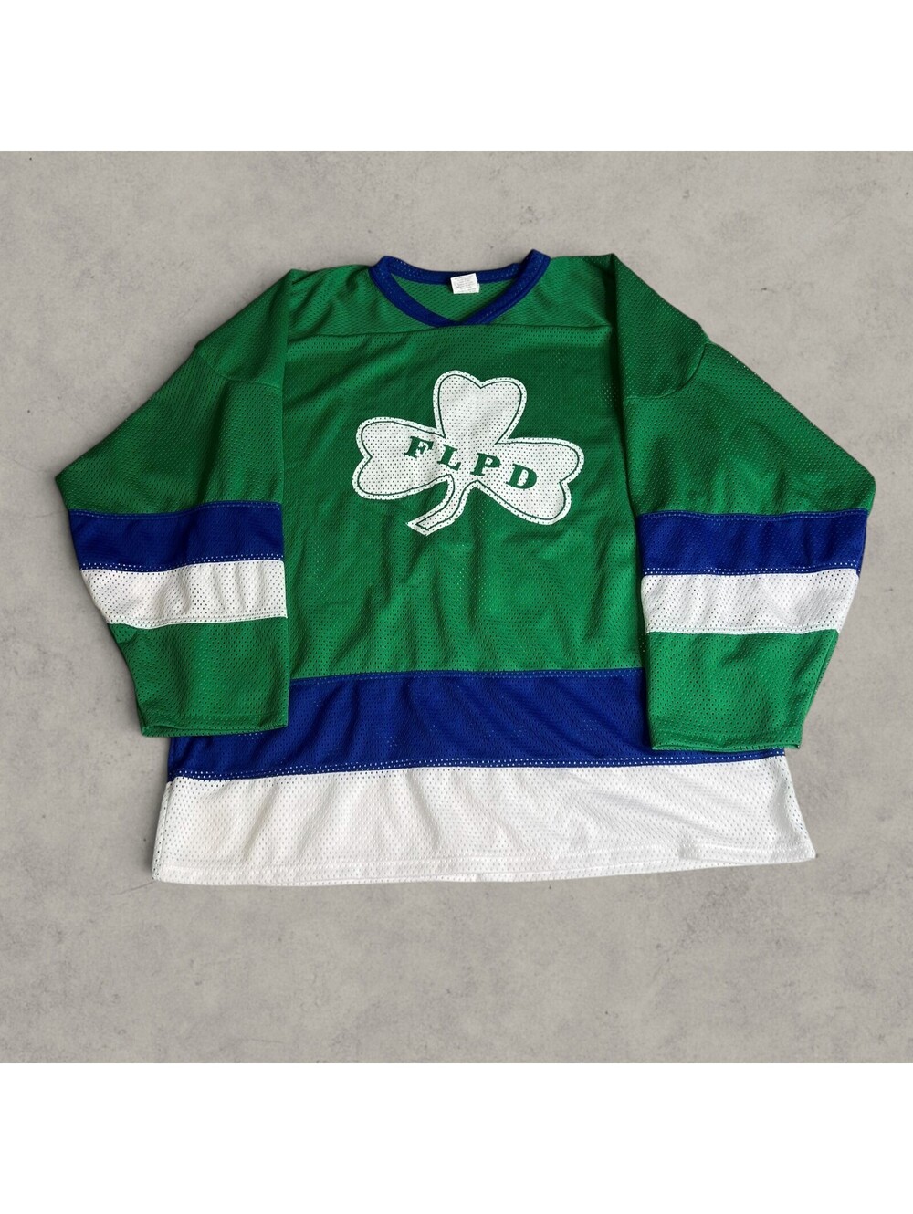 Rare Vintage FLPD South Florida FTL Hockey Jersey Green St. Patrick's Day Men's